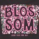 Meisjes T-shirt met bloemetjes zwart
