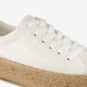 Dames sneakers met jute zool wit