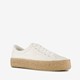 Blue Box dames sneakers met jute zool wit