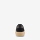 Dames sneakers met jute zwart