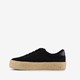 Dames sneakers met jute zwart