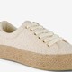 Dames sneakers met jute zool beige goud