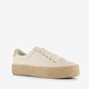 Blue Box dames sneakers met jute zool beige goud