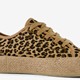 Dames sneakers met jute en panterprint
