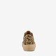 Dames sneakers met jute en panterprint