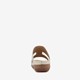 Dames slippers met sleehak beige