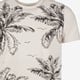 Heren T-shirt met palmbomen wit