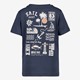 Jongens T-shirt met backprint donkerblauw