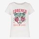 TwoDay meisjes T-shirt met panter wit