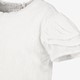 Meisjes broderie shirt met pofmouwen wit