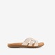 Dames slippers goudkleurig