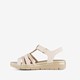 Dames sandalen beige goud