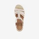 Dames sandalen beige goud