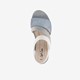 Dames sandalen blauw metallic