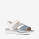Softline dames sandalen blauw metallic