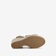 Dames espadrilles met hoge sleehak bruin