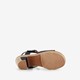 Dames sandalen met hak zwart
