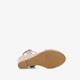 Espadrilles met sleehak metallic goud