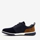 Heren sneakers navy bruin