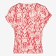Dames T-shirt met print roze wit