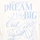 Oversized dames T-shirt met print wit