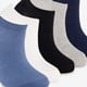 5 paar kinder sneakersokken blauw
