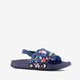 Blauwe kinder badslippers met visjes