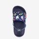 Blauwe kinder badslippers met visjes