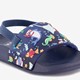 Blauwe kinder badslippers met visjes