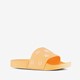 Kinder badslippers met zonnetjes geel