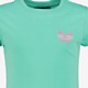 Meisjes T-shirt met vlinder blauw