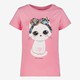 TwoDay meisjes T-shirt met kat en strik roze