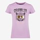 TwoDay meisjes T-shirt met tijgerkop lila