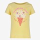 TwoDay meisjes T-shirts met ijsco en bloemen geel