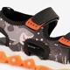 Sandalen haai met lichtjes zwart