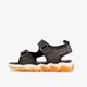 Sandalen haai met lichtjes zwart