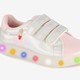 Metallic sneakers met lichtjes zilver