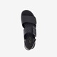 Dames sandalen met sleehak zwart