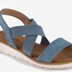 Dames sandalen denim blauw