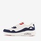 Heren sneakers met airzool wit blauw