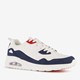 Heren sneakers met airzool wit blauw