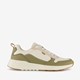 Heren sneakers groen beige