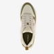Heren sneakers groen beige