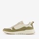 Heren sneakers groen beige