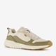 Heren sneakers groen beige