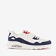 Heren sneakers met airzool wit blauw