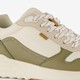 Heren sneakers groen beige