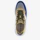 Heren sneakers blauw groen