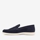 Suede heren instappers donkerblauw