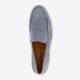 Suede heren instappers lichtblauw